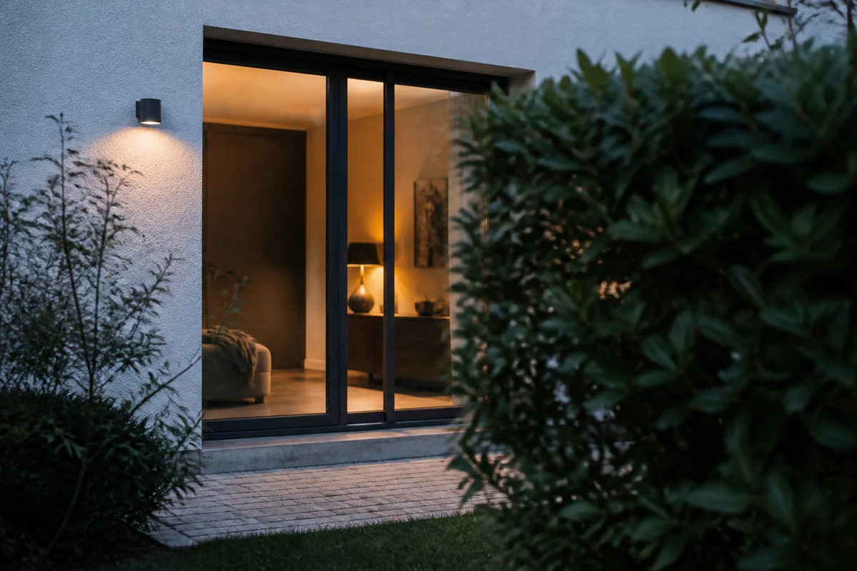 Terrassentür und Gartenseite – der klassische Angriffspunkt abseits der Straße